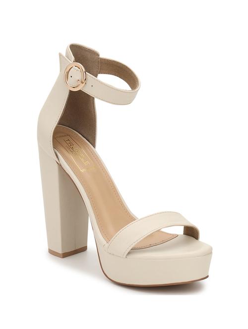 women beige ankle strap sandal - 21384964 - Standard Image - 0