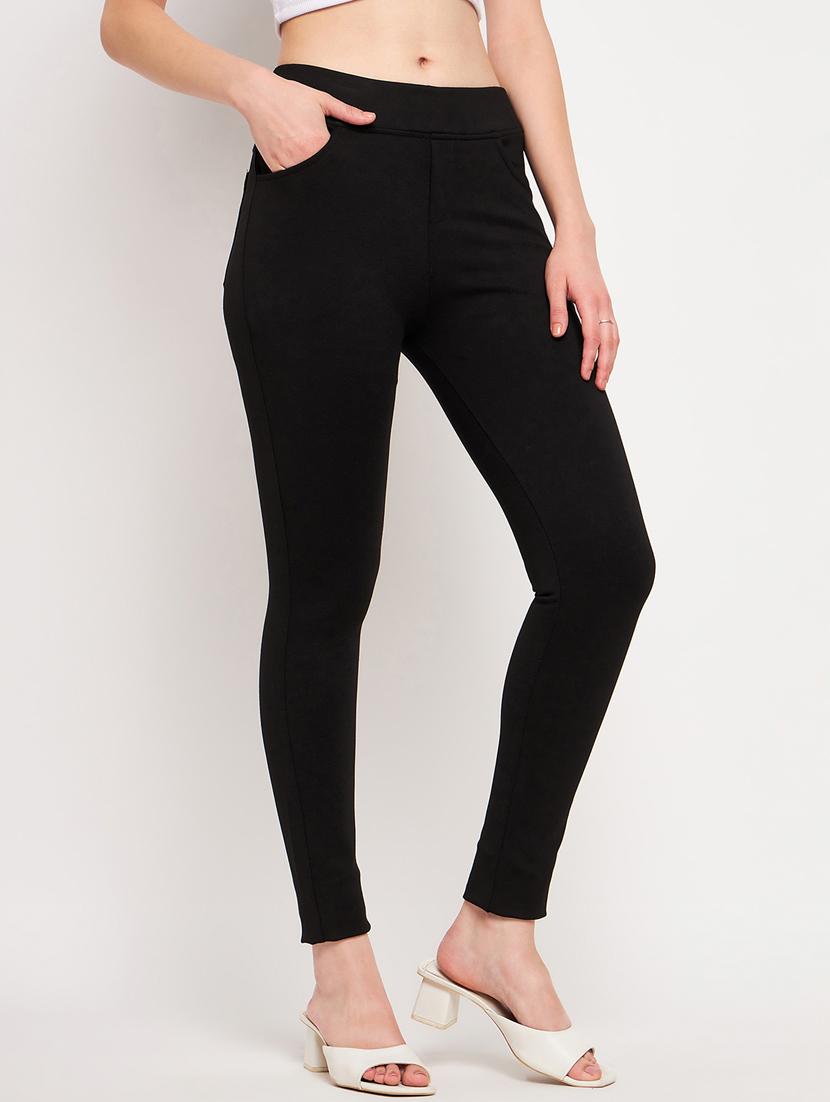 women black solids jegging - 21385105 - Standard Image - 1