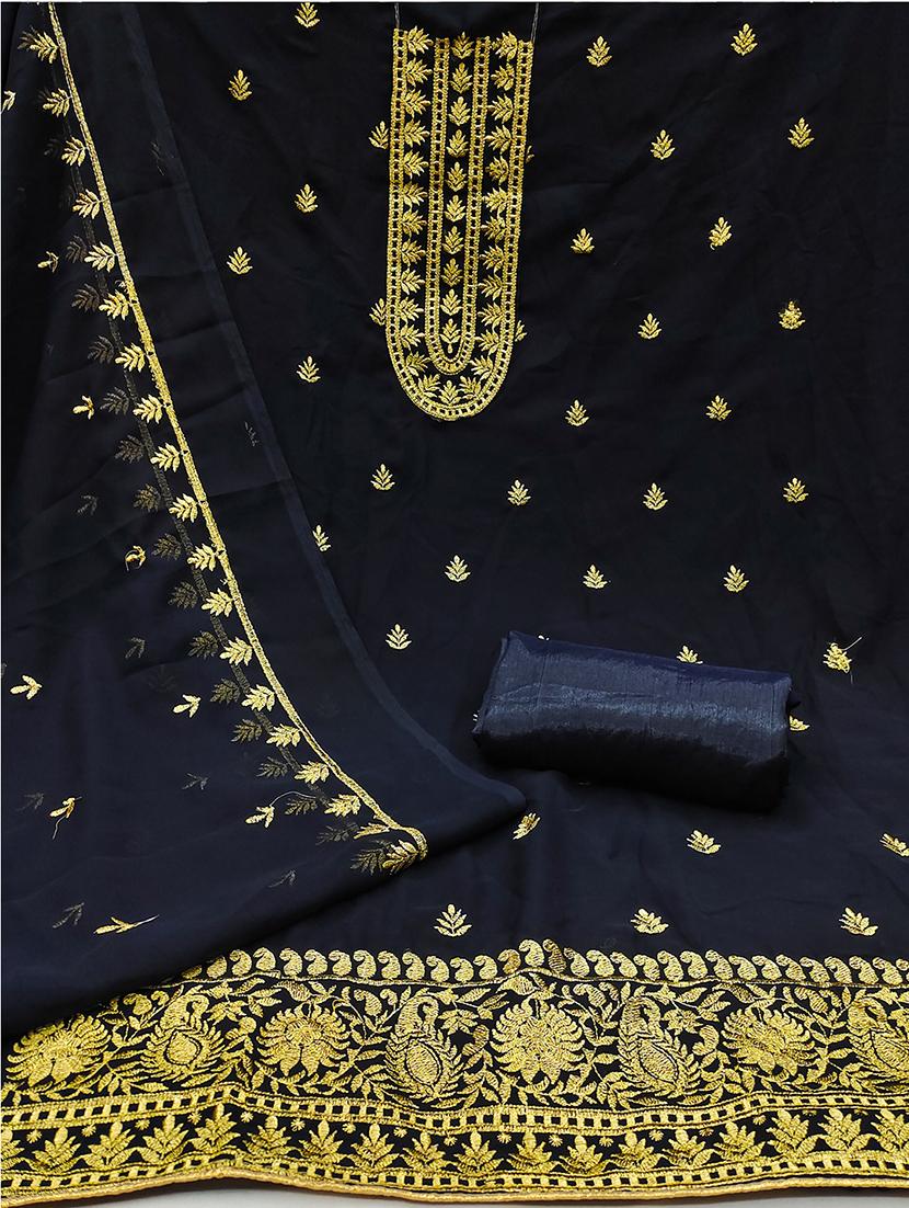 women embroidered unstitched suit set - 21385955 -  Standard Image - 1