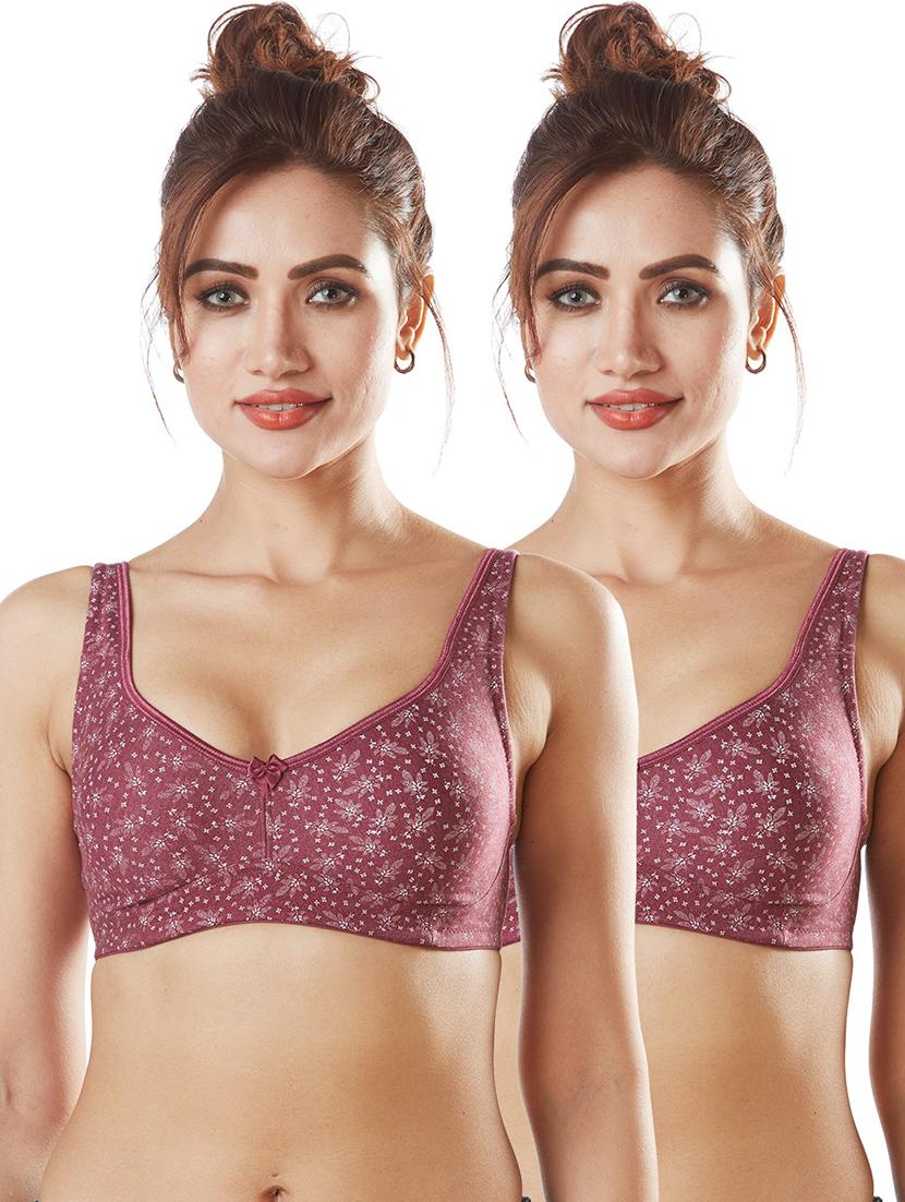 women set of 2 floral printed regular bra - 21386201 - Zoom Image - 0