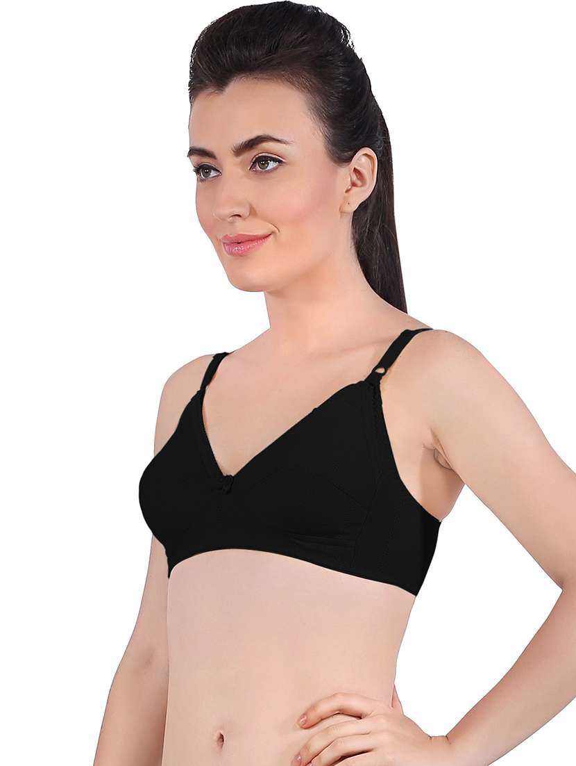 pack of 2 solid regular bra - 21386420 -  Standard Image - 1