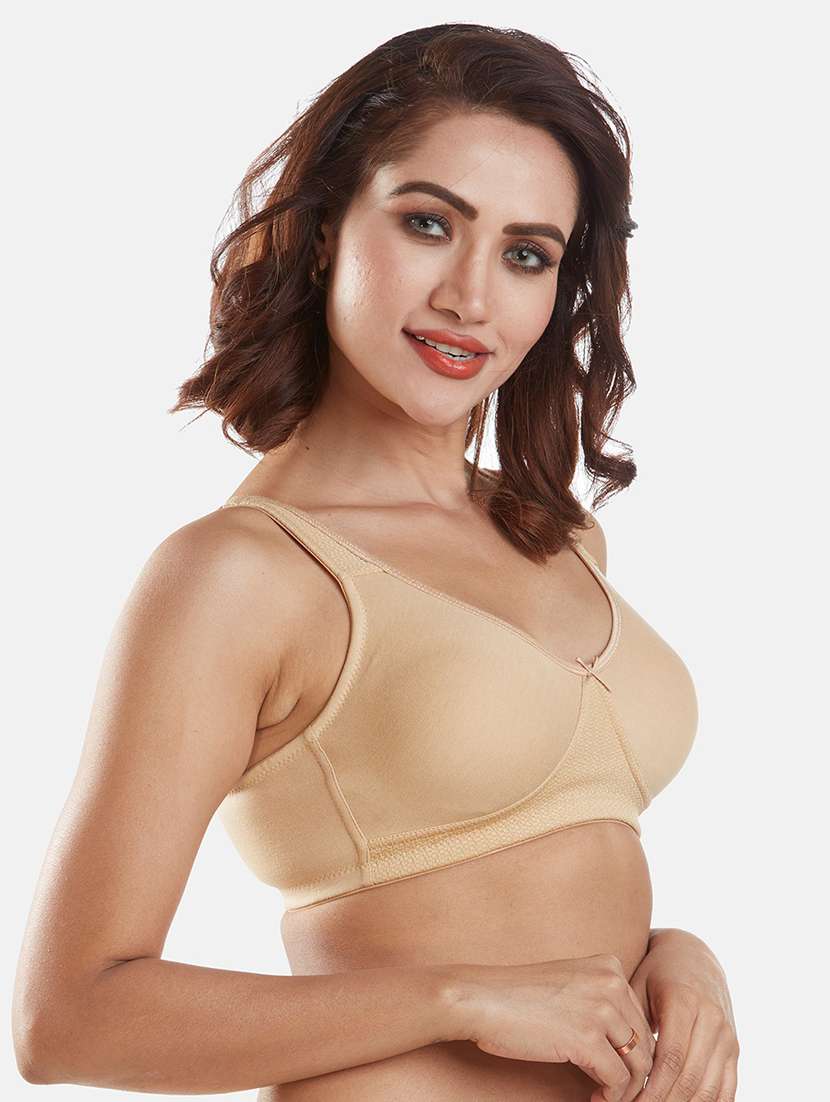 women solid cotton t-shirt bra - 21386505 -  Standard Image - 1