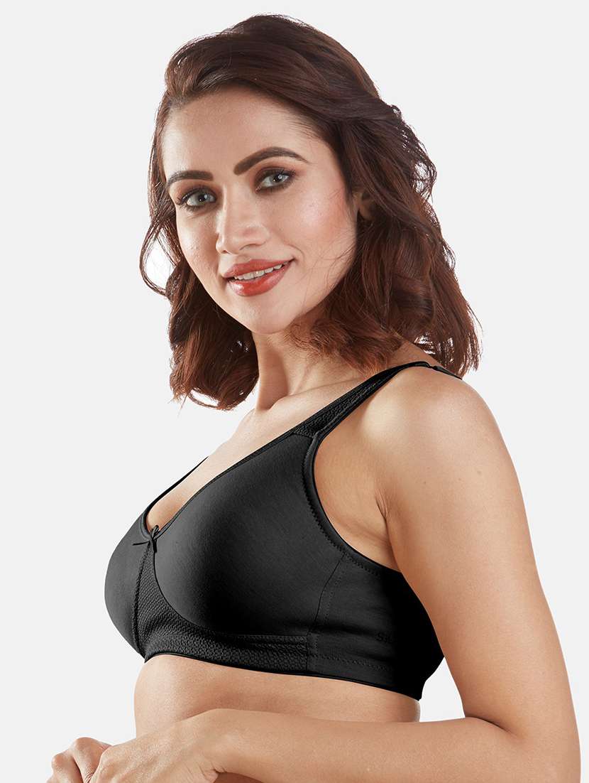 women solid cotton t-shirt bra - 21386509 -  Standard Image - 1