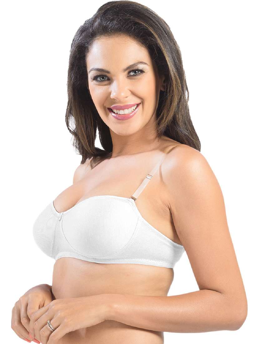 women white solids push up bra - 21386614 -  Standard Image - 1