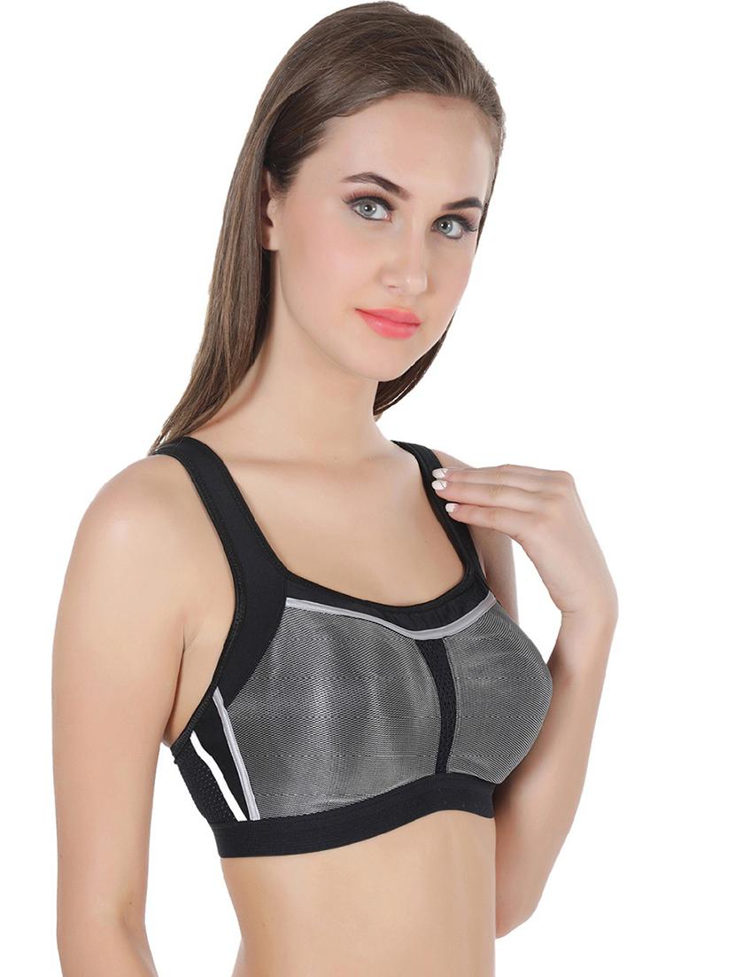 black nylon tshirt bra - 21386749 -  Standard Image - 1