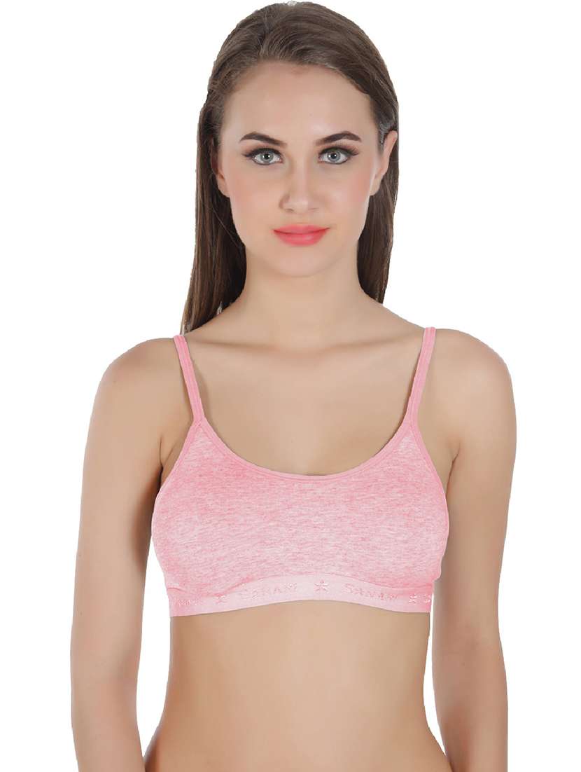 pack of 2 solid cotton blend sports bra - 21386811 -  Standard Image - 1