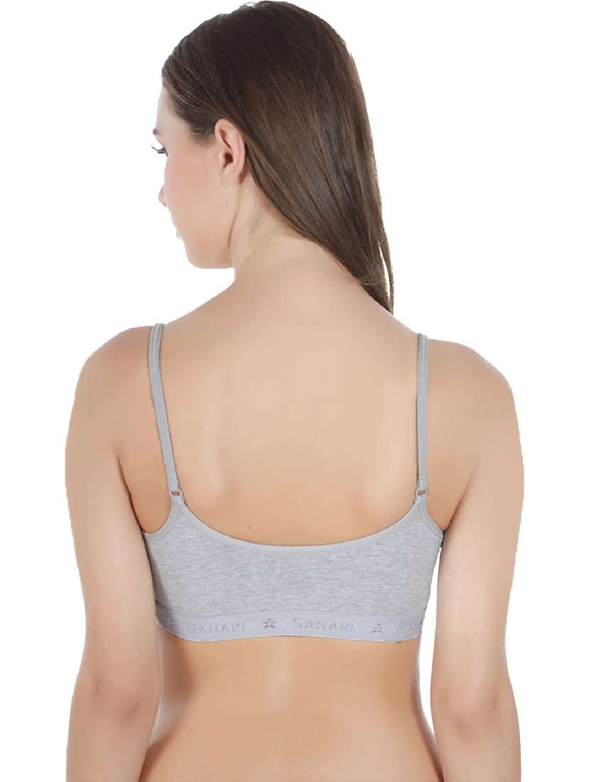 pack of 2 solid cotton blend sports bra - 21386811 -  Standard Image - 4