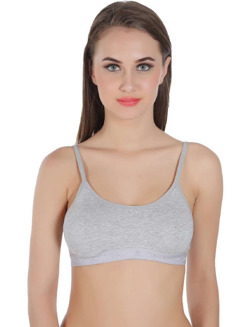 pack of 2 solid cotton blend sports bra - 21386814 -  Standard Image - 1