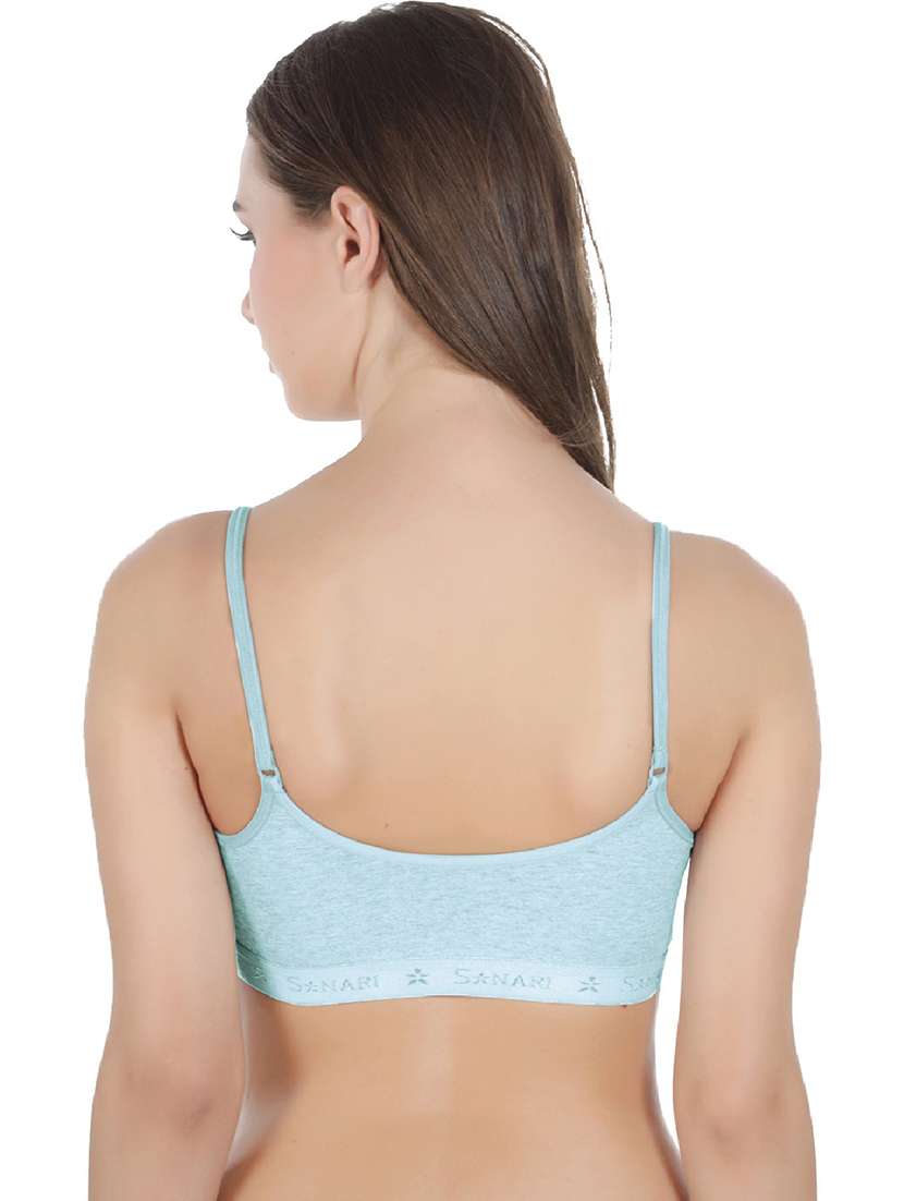 pack of 2 solid cotton blend sports bra - 21386814 -  Standard Image - 4