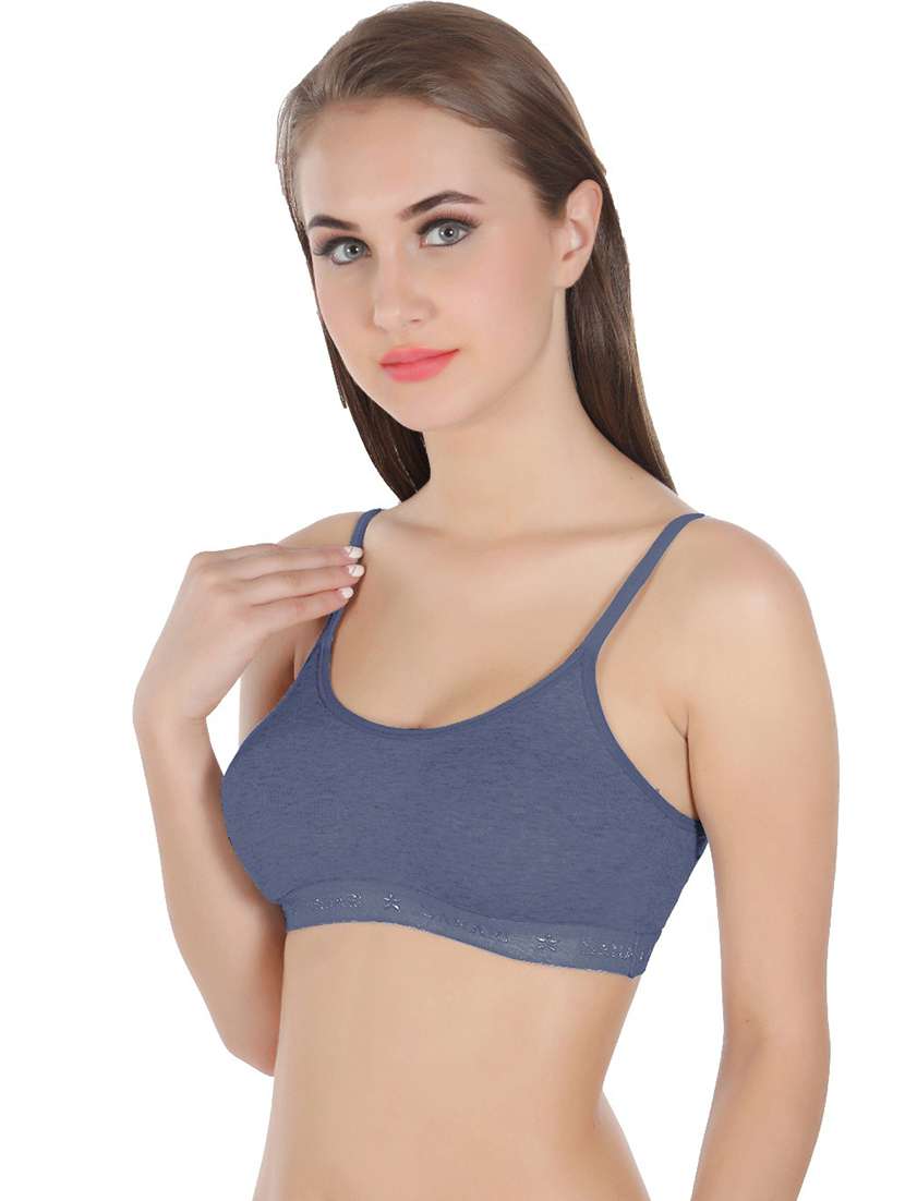 women solid sports bra - 21386816 -  Standard Image - 1
