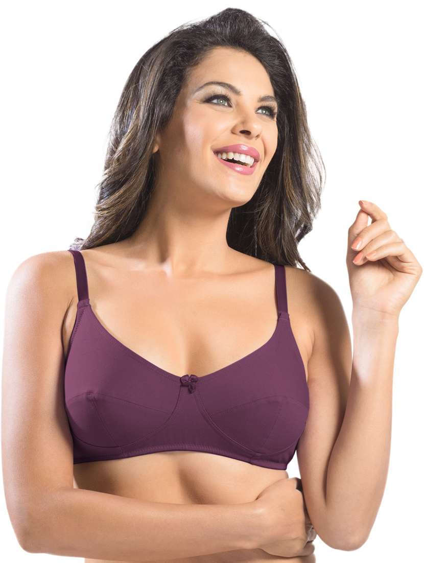 pack of 2 women solid regular bra - 21386967 -  Standard Image - 1