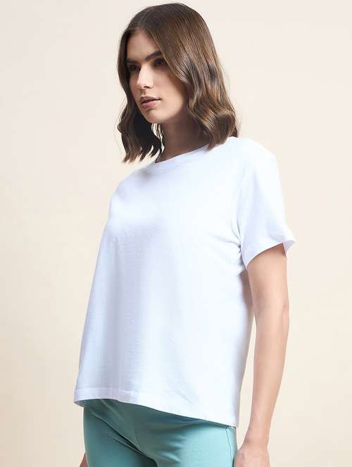 women white cotton regular top - 21387202 -  Standard Image - 0