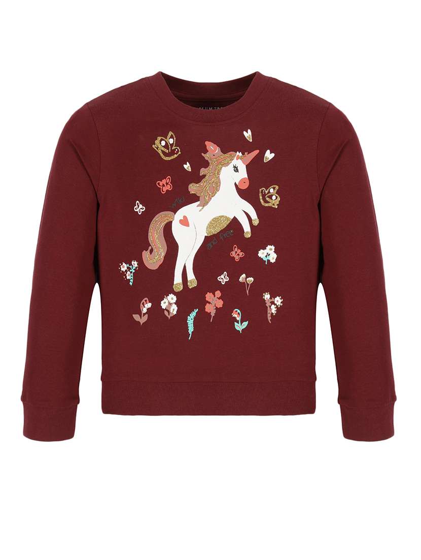 girls round neck graphic full length set - 21387254 -  Standard Image - 1