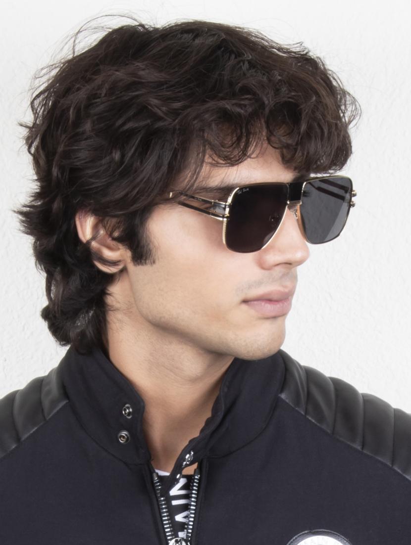 ted smith full rim aviator shape branded latest and stylish sunglasses | polycarbonate lens & 100 % uv protection | men & women - 21387307 - Standard Image - 6