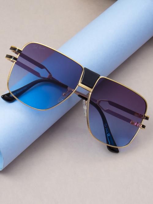ted smith full rim aviator shape branded latest and stylish sunglasses | polycarbonate lens & 100 % uv protection | men & women - 21387308 - Standard Image - 0