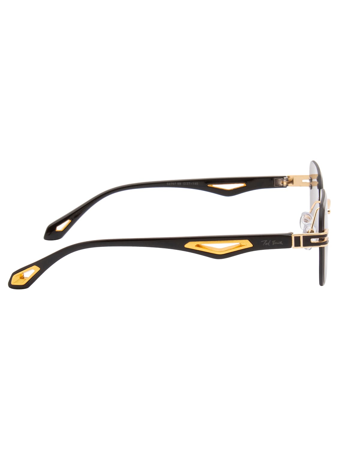 ted smith rimless aviator shape branded latest and stylish sunglasses | polycarbonate lens & 100 % uv protection | men & women - 21387309 - Standard Image - 4