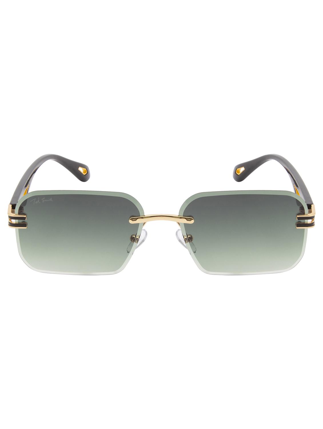 ted smith rimless aviator shape branded latest and stylish sunglasses | polycarbonate lens & 100 % uv protection | men & women - 21387310 - Standard Image - 1