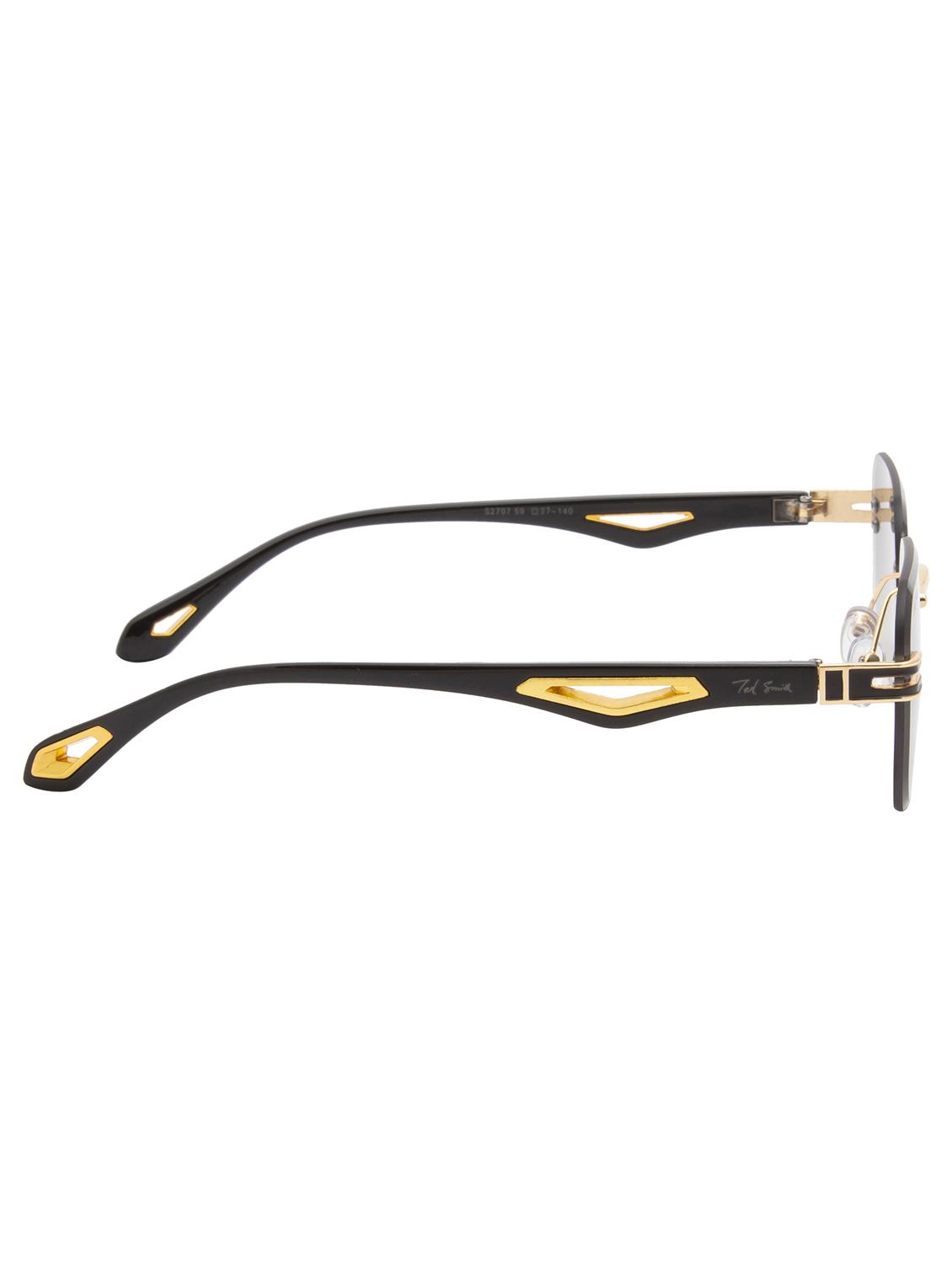 ted smith rimless aviator shape branded latest and stylish sunglasses | polycarbonate lens & 100 % uv protection | men & women - 21387310 - Standard Image - 4