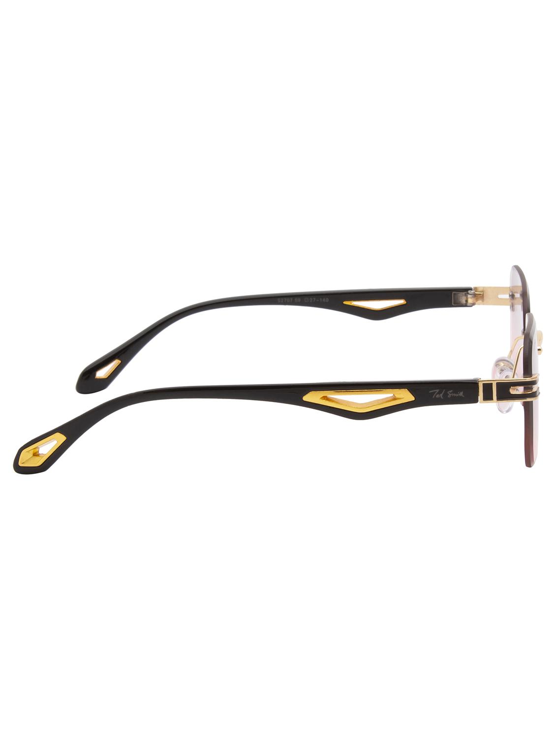 ted smith rimless aviator shape branded latest and stylish sunglasses | polycarbonate lens & 100 % uv protection | men & women - 21387311 - Standard Image - 4
