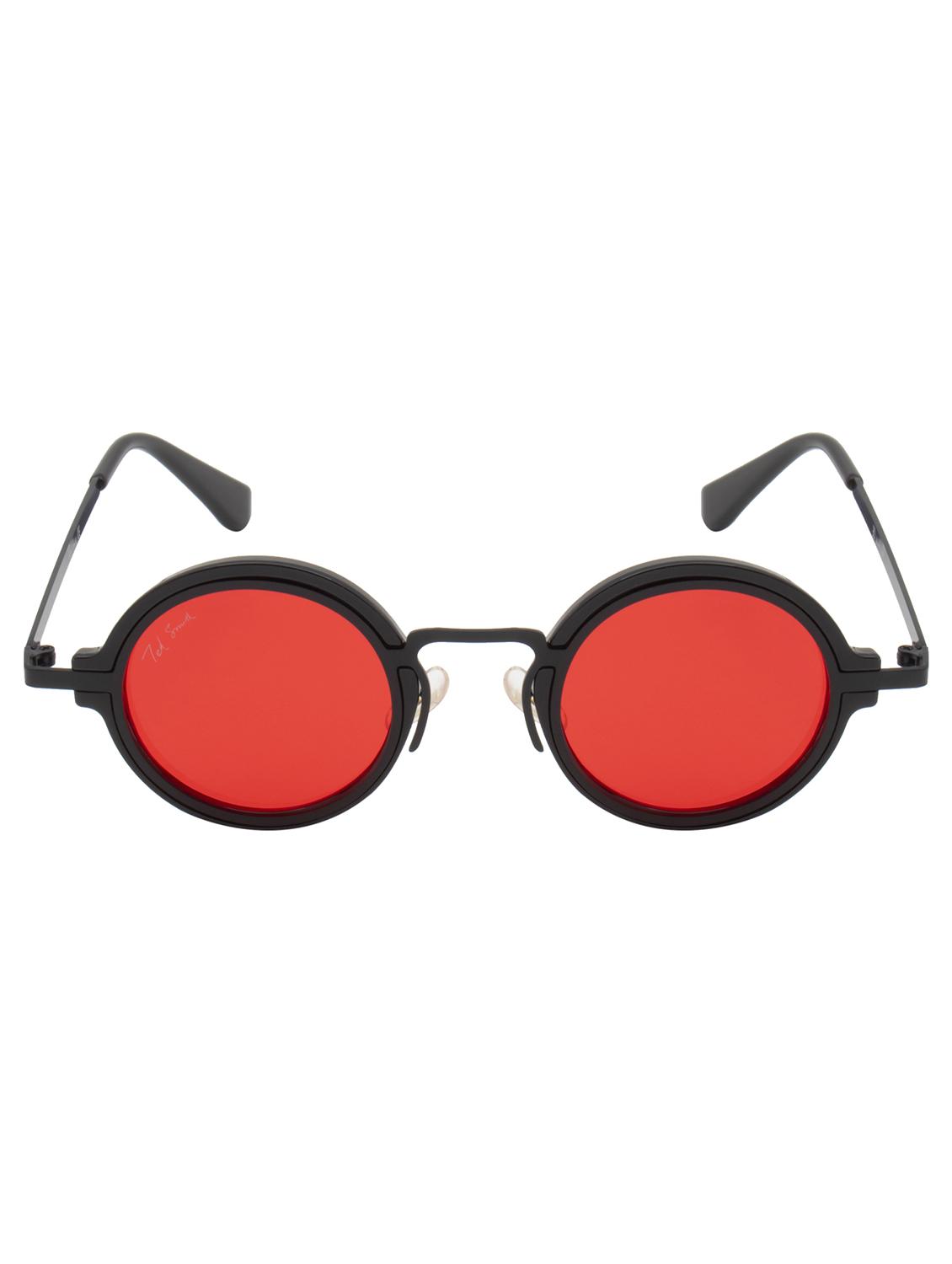 ted smith full rim round shape branded latest and stylish sunglasses | polycarbonate lens & 100 % uv protection | men & women - 21387313 -  Standard Image - 1