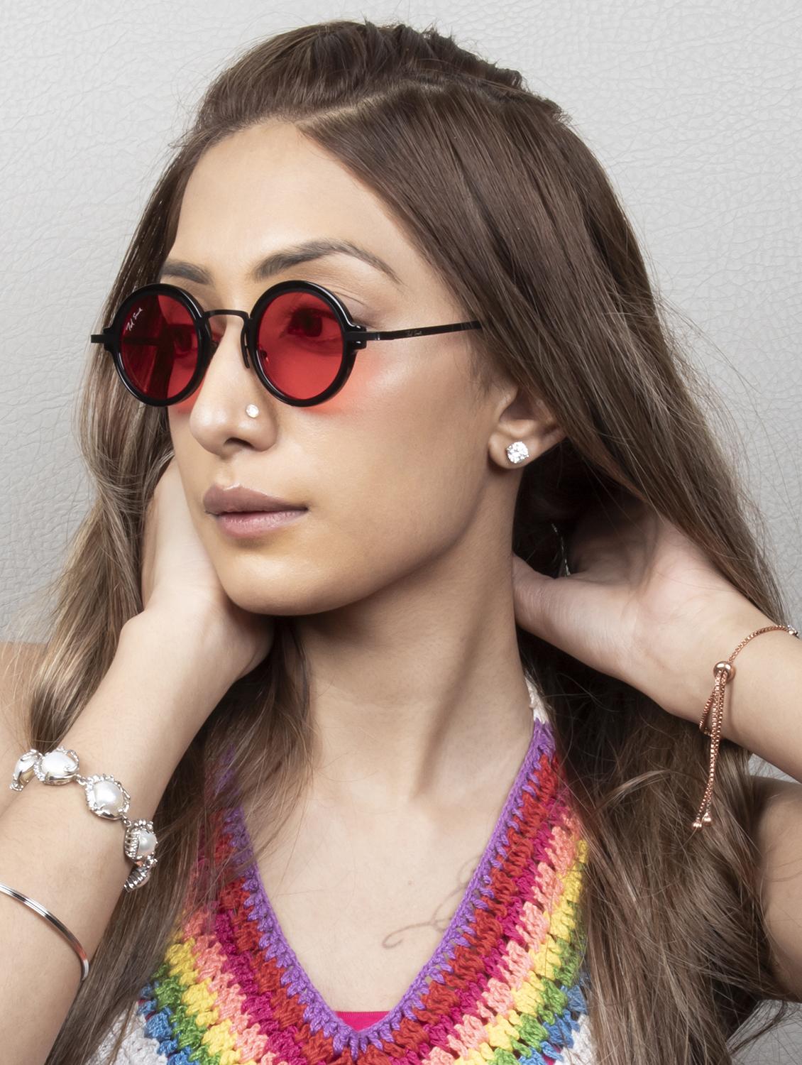 ted smith full rim round shape branded latest and stylish sunglasses | polycarbonate lens & 100 % uv protection | men & women - 21387313 - Standard Image - 6