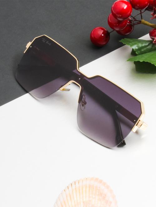 ted smith half rim square shape branded latest and stylish sunglasses | polycarbonate lens & 100 % uv protection | men & women - 21387317 - Standard Image - 0