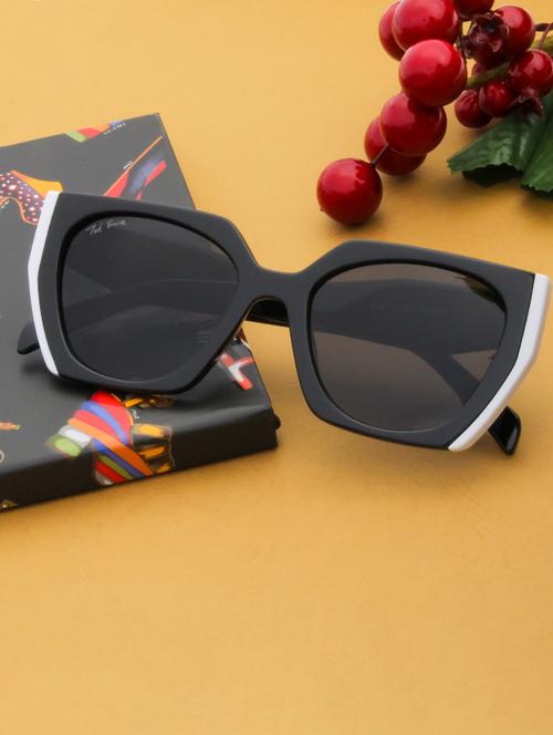 ted smith full rim square shape branded latest and stylish sunglasses | polycarbonate lens & 100 % uv protection | men & women - 21387322 -  Standard Image - 0