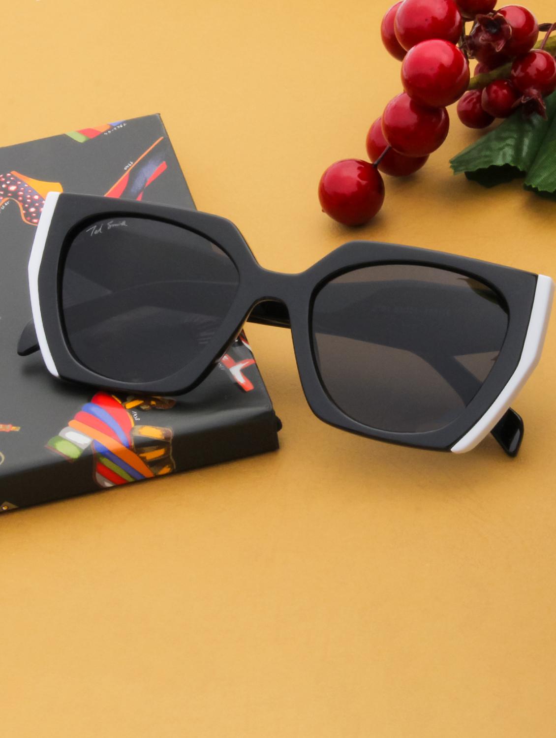 ted smith full rim square shape branded latest and stylish sunglasses | polycarbonate lens & 100 % uv protection | men & women - 21387322 -  Zoom Image - 0
