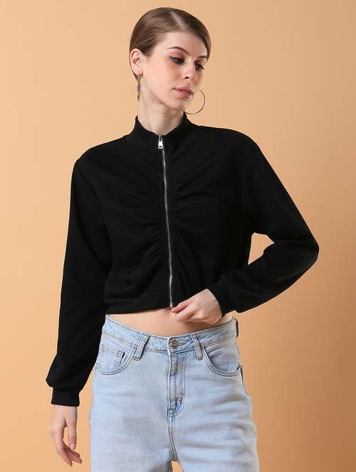 black plain sweatshirt - 21387365 -  Standard Image - 0