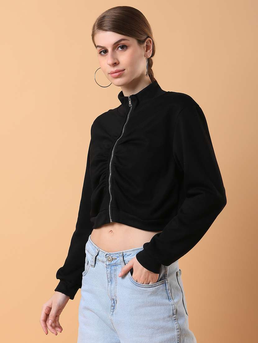 black plain sweatshirt - 21387365 -  Standard Image - 1