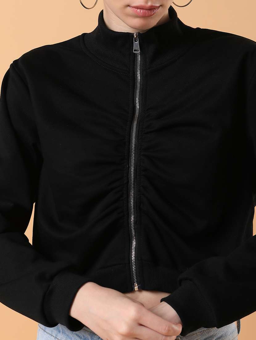 black plain sweatshirt - 21387365 -  Standard Image - 4