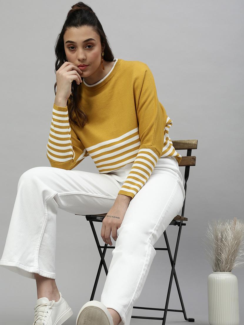 mustard acrylic regular top - 21387409 - Standard Image - 4
