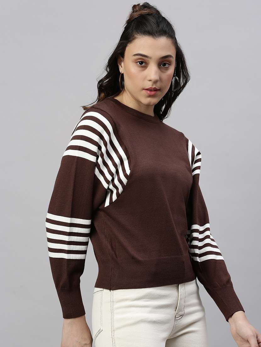 brown self-designed regular top - 21387412 -  Standard Image - 1