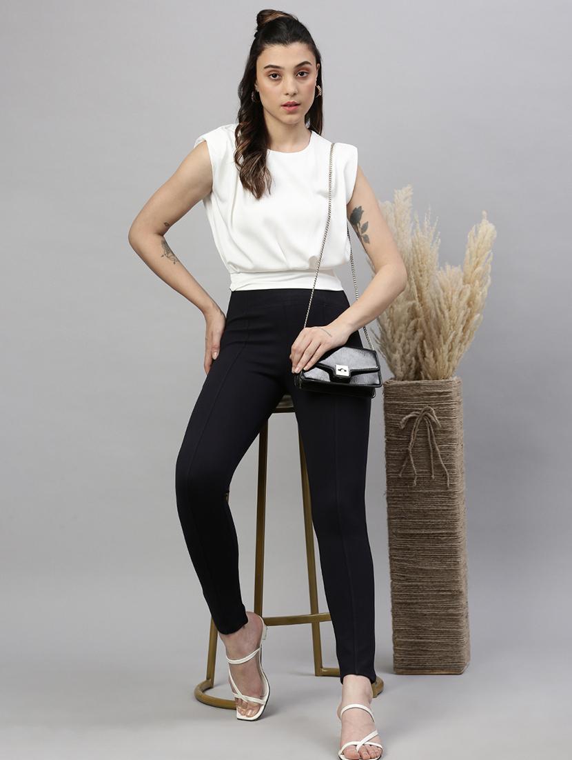 white solid tie back top - 21387419 - Standard Image - 4