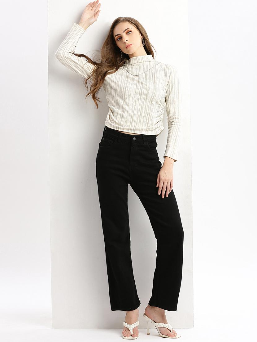 cream stripes regular top - 21387426 - Standard Image - 4