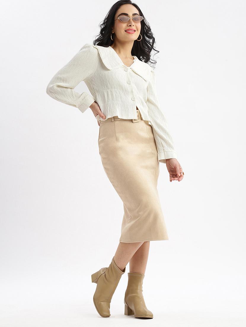 cream nylon regular top - 21387430 - Standard Image - 4