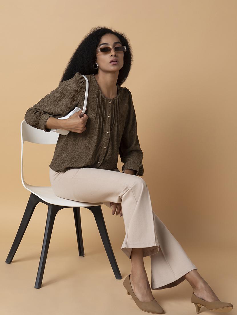olive nylon regular top - 21387433 - Standard Image - 4