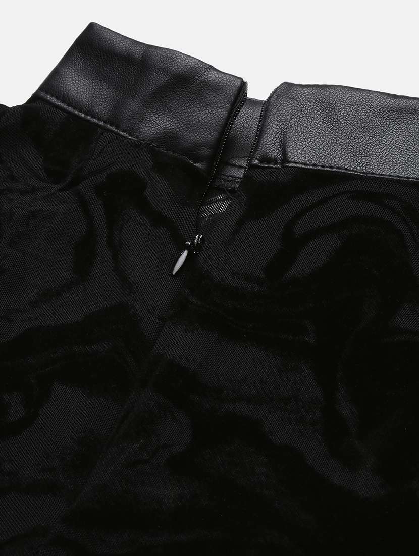 black self-designed regular top - 21387447 -  Standard Image - 6