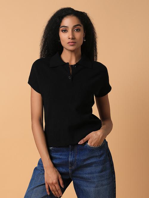 black acrylic regular top - 21387454 - Standard Image - 0