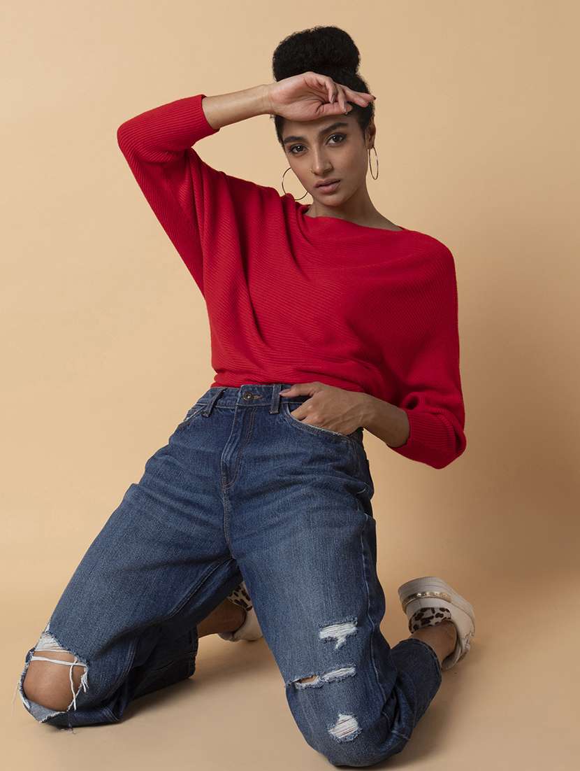 red acrylic regular top - 21387460 -  Standard Image - 4