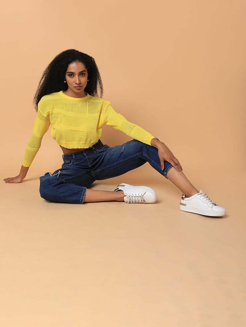 yellow self-designed regular top - 21387479 - Standard Image - 4