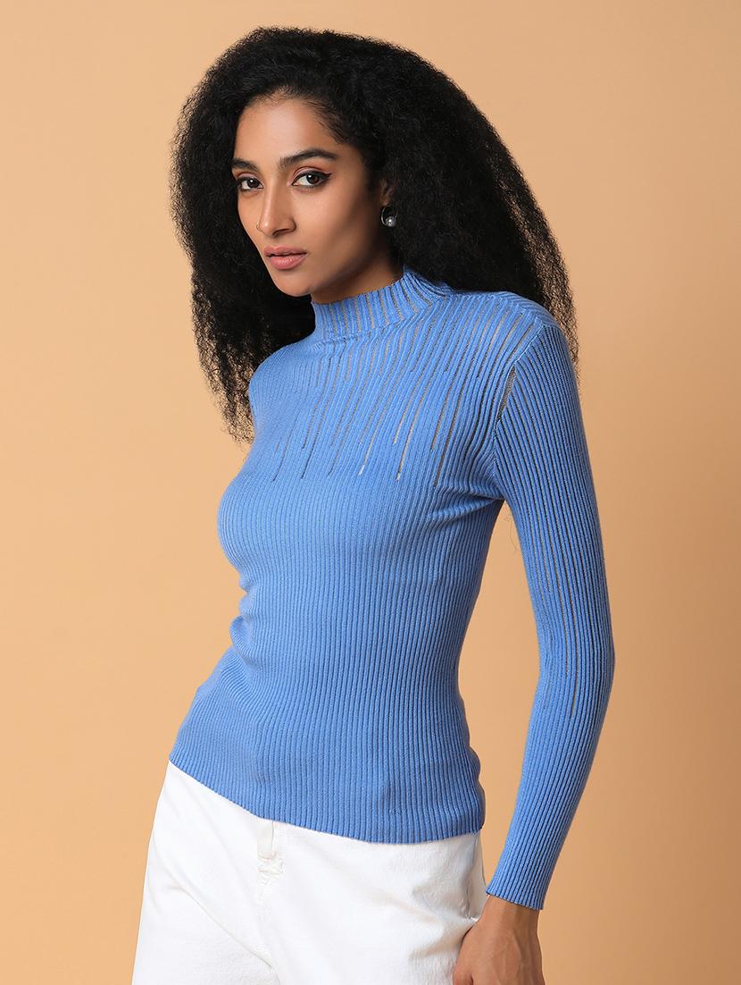 blue solid regular top - 21387480 - Standard Image - 1