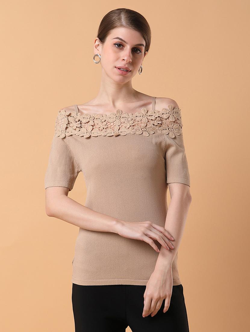 beige self-designed regular top - 21387483 - Zoom Image - 0