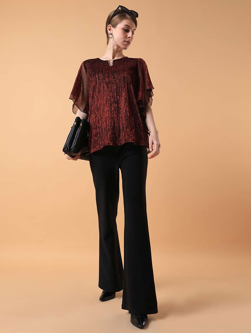 red solid regular top - 21387502 -  Standard Image - 4