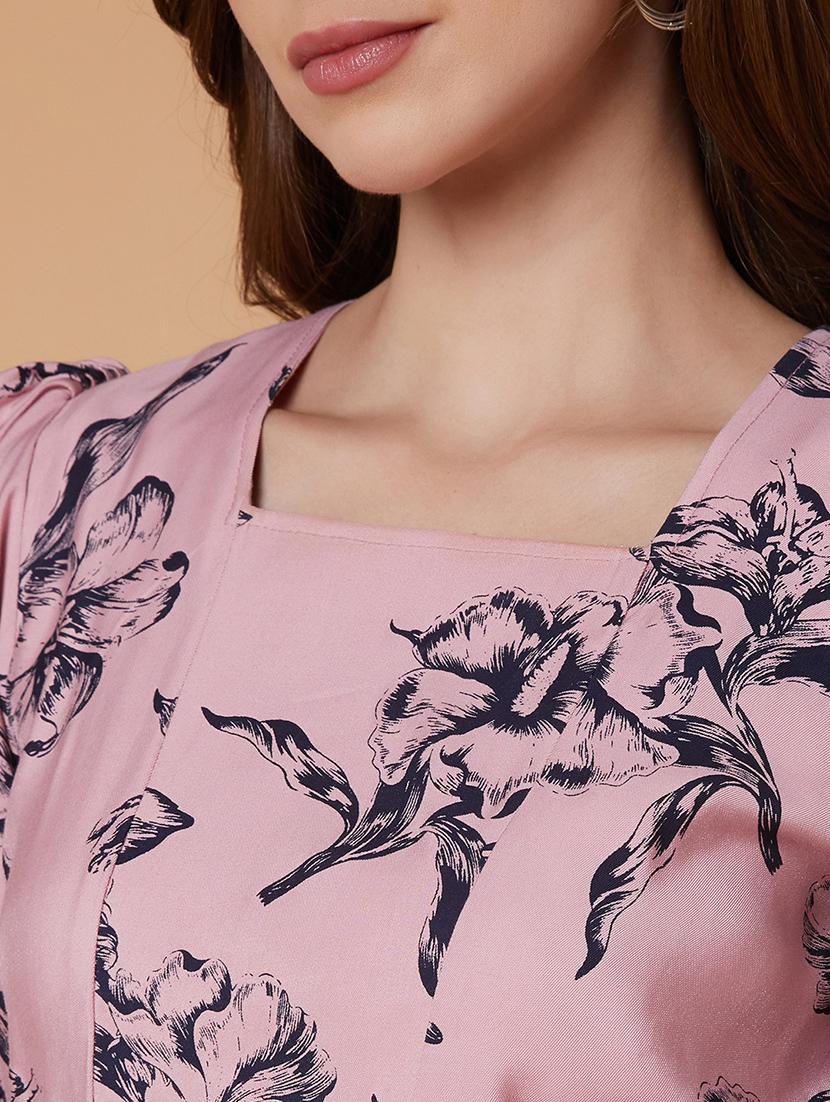 pink cotton blouson top - 21387514 - Standard Image - 6