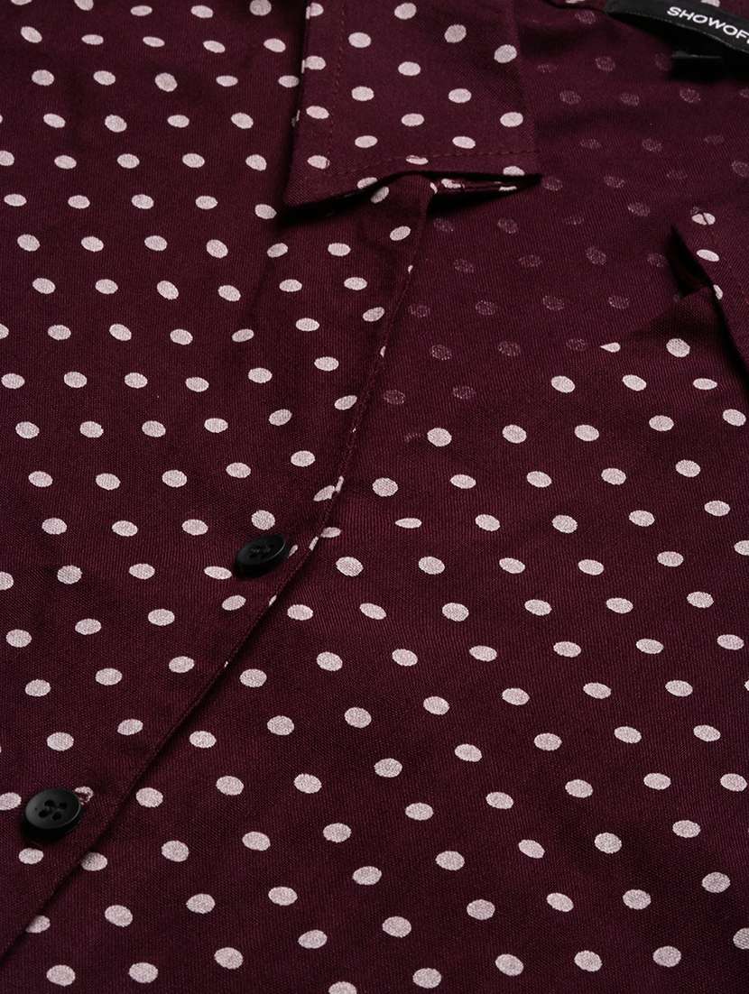 purple polka dot regular shirt - 21387652 -  Standard Image - 6