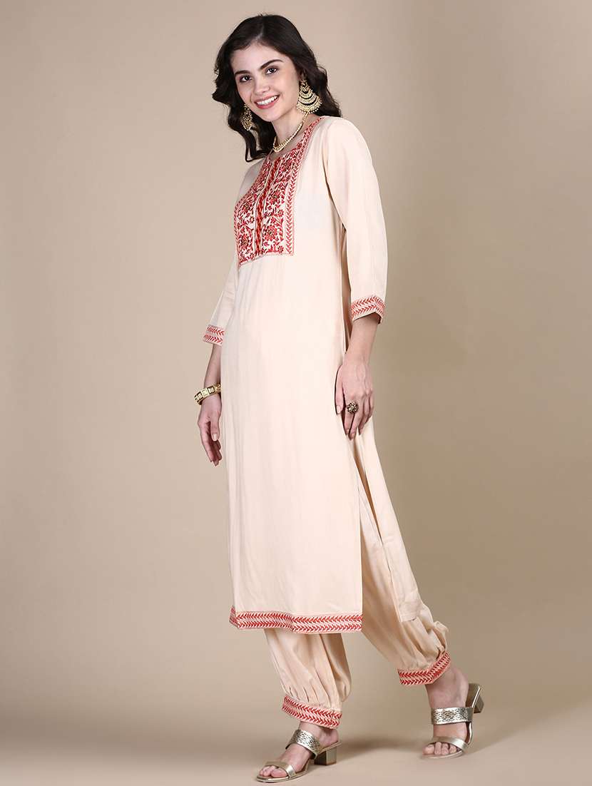 women embroidered kurta salwar set with dupatta - 21387671 -  Standard Image - 1