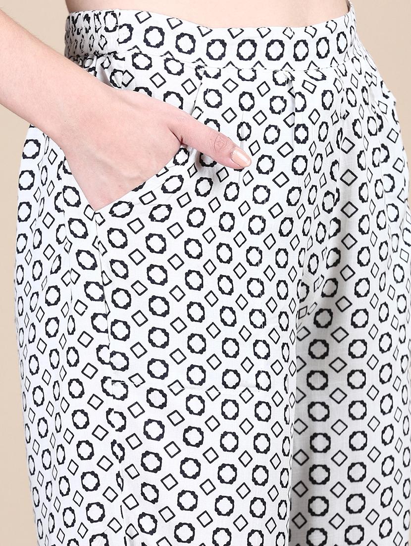 women stripes round neck kurta pant set - 21387684 - Standard Image - 6
