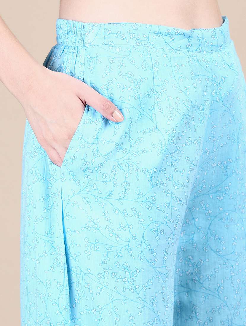 women floral kurta sharara set with dupatta - 21387687 -  Standard Image - 6