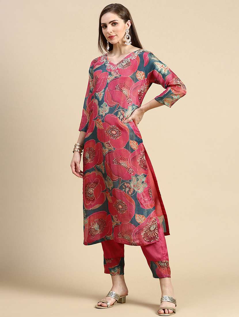 women floral printed kurta pant set with dupatta - 21387714 -  Standard Image - 1
